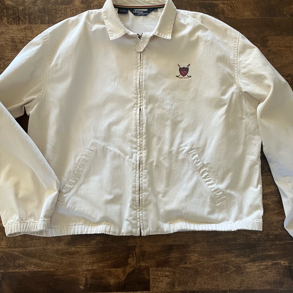 Ralph Lauren vintage Off-White Lightweight golf or sportswear Jacket.